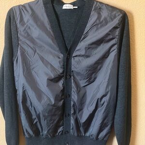 Moncler Charcoal Gray Knit Cardigan